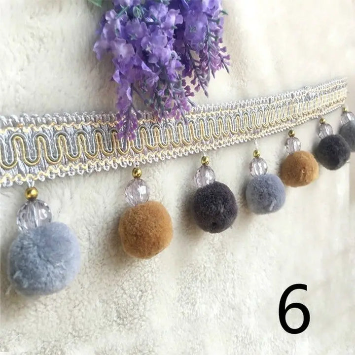 Spring Pompom Tassel Fringe Trim