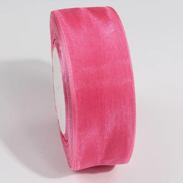 10 Yards / Sheer Chiffon Organza Satin Decoration Ribbon