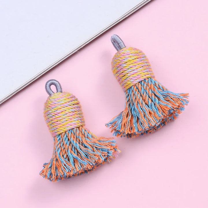 2 PC Nivelle Multicolor Tassel