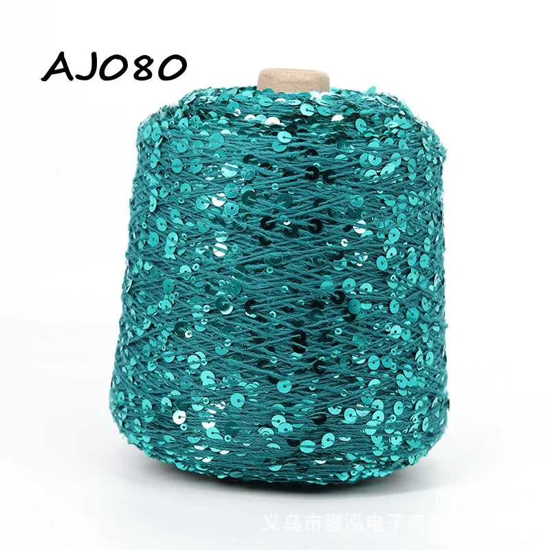 50g Metallic Sequin Yarn Sparkle Glitter