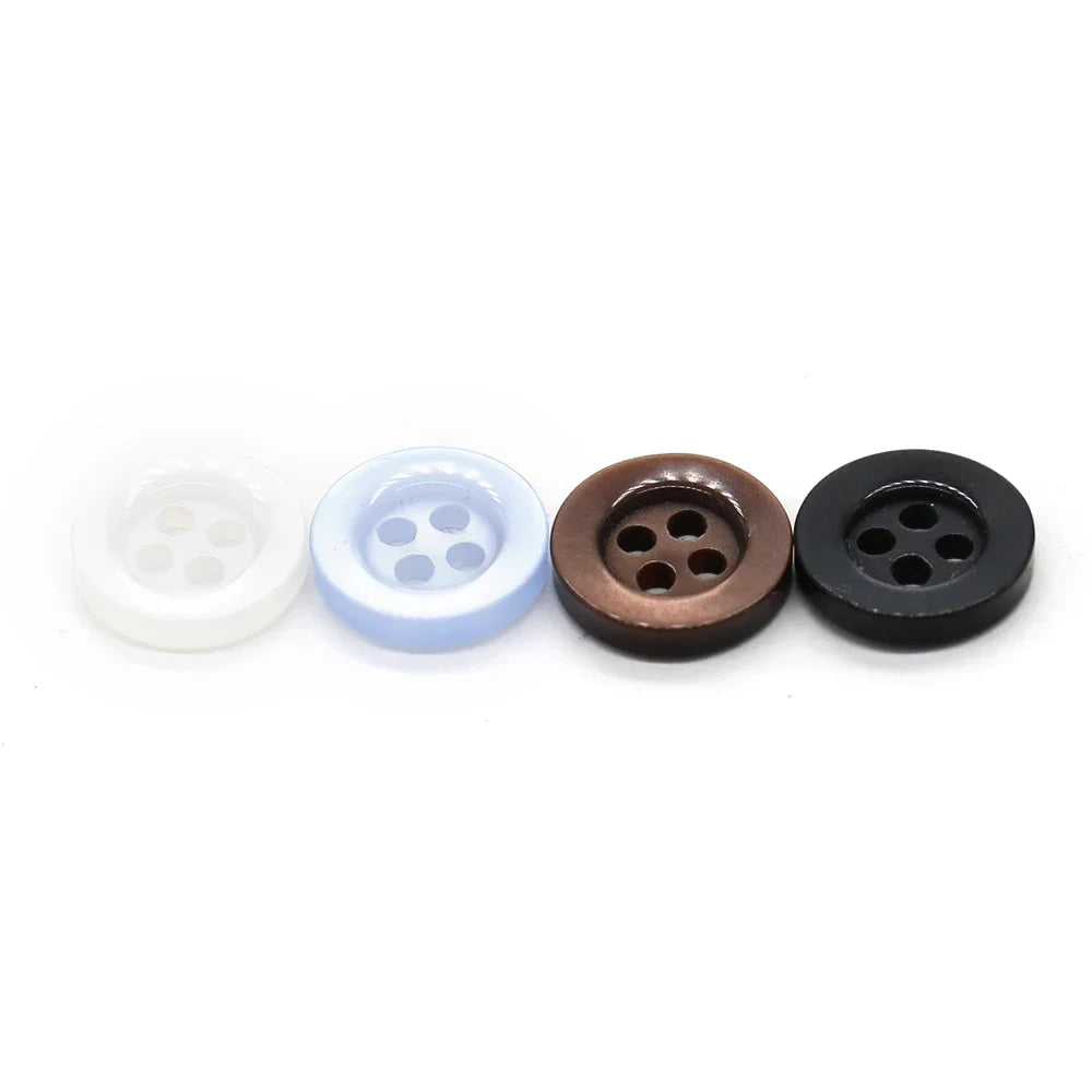 Nokoe 9/10/11mm Classic Resin Button - 30 PC