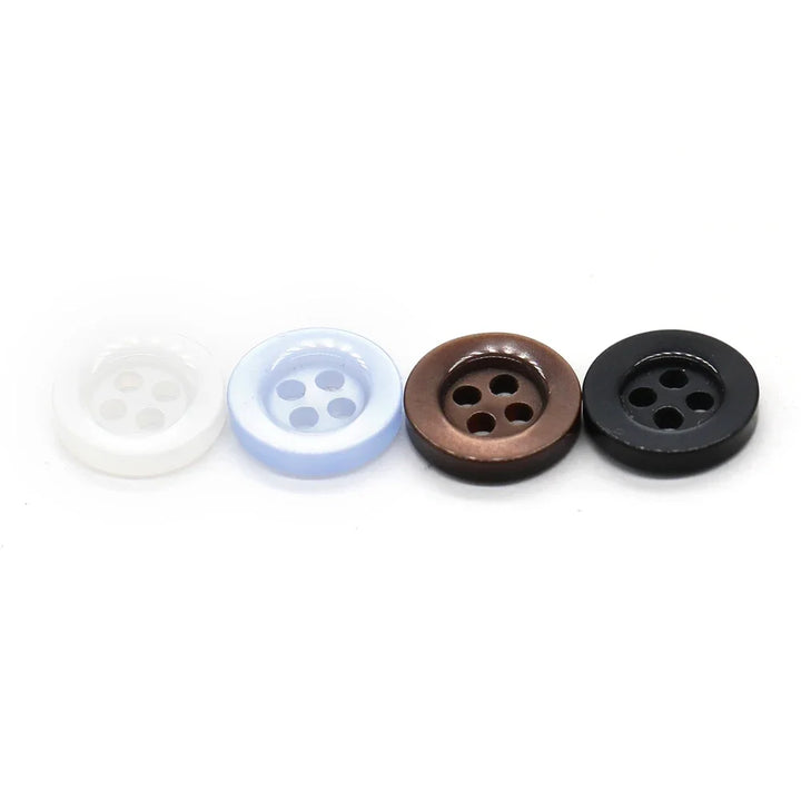 Nokoe 9/10/11mm Classic Resin Button - 30 PC