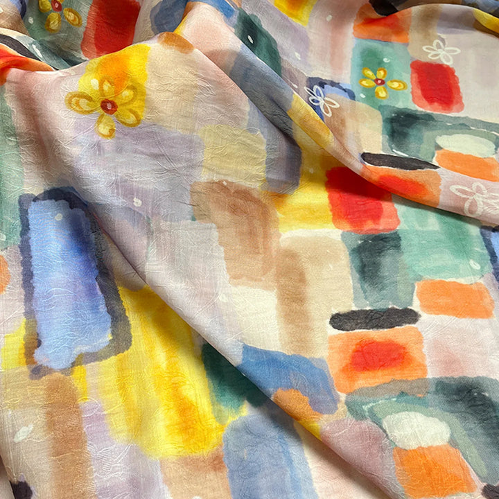 Claes Colorful Abstract Jacquard Fabric