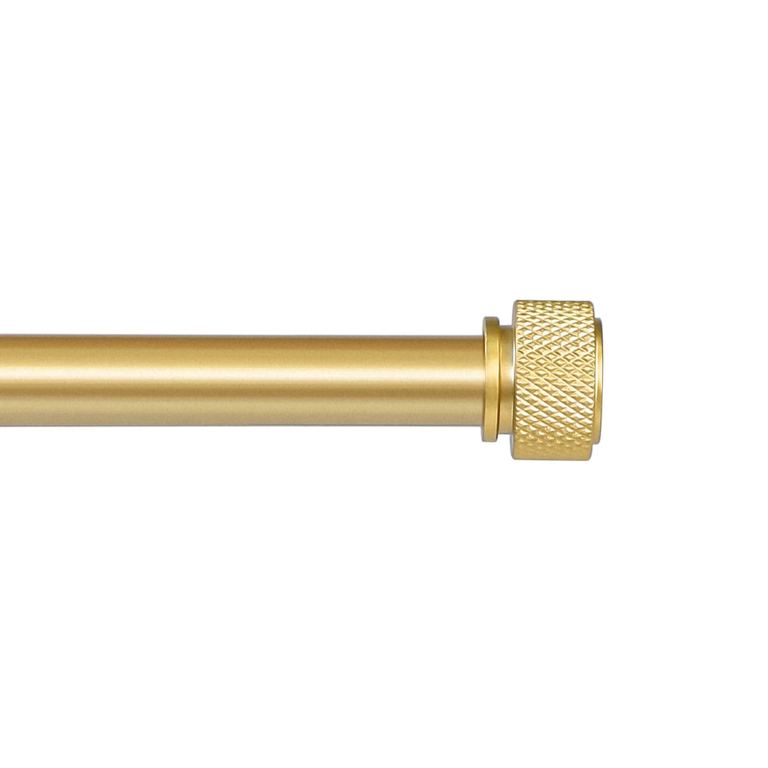 Flux 5/8" Diameter Adjustable Single Drapery Curtain Rod Set