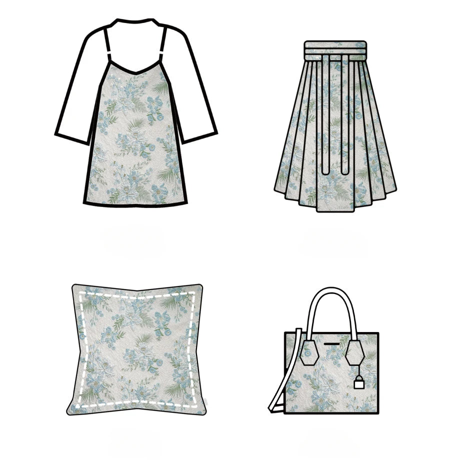 Augusta Floral Woven Jacquard Fabric