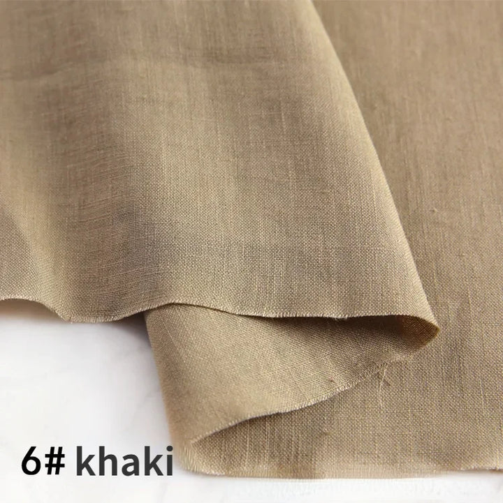 22 Colors / Alim Solid 100% Linen Fabric