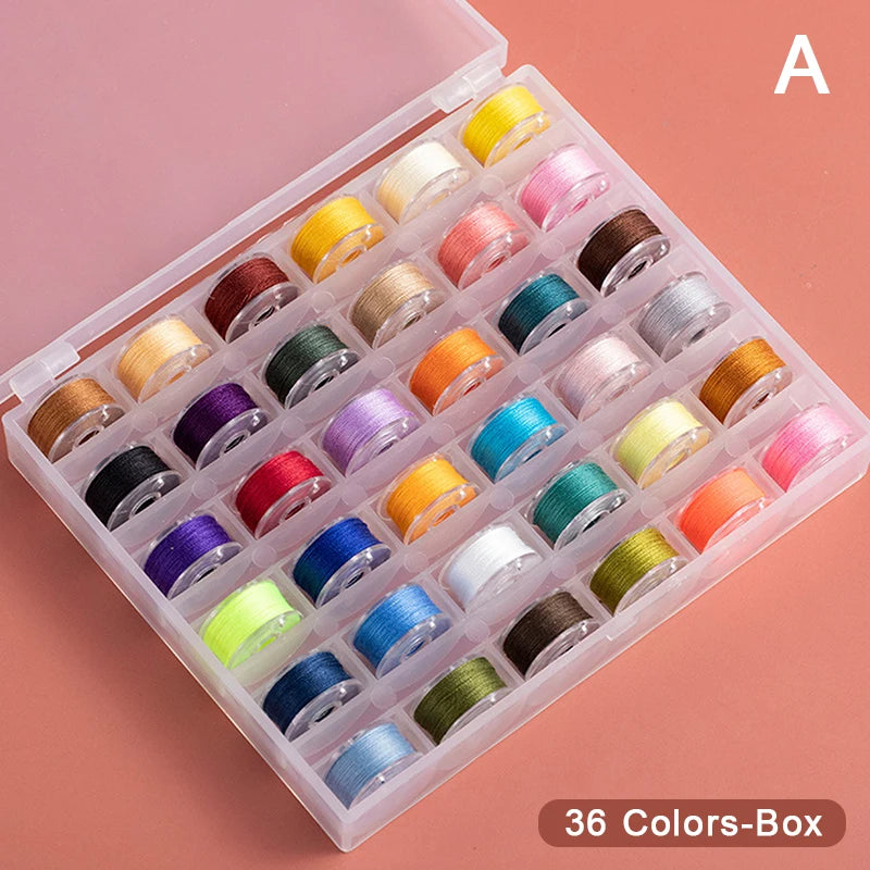 Multicolor Sewing Bobbins Box Set