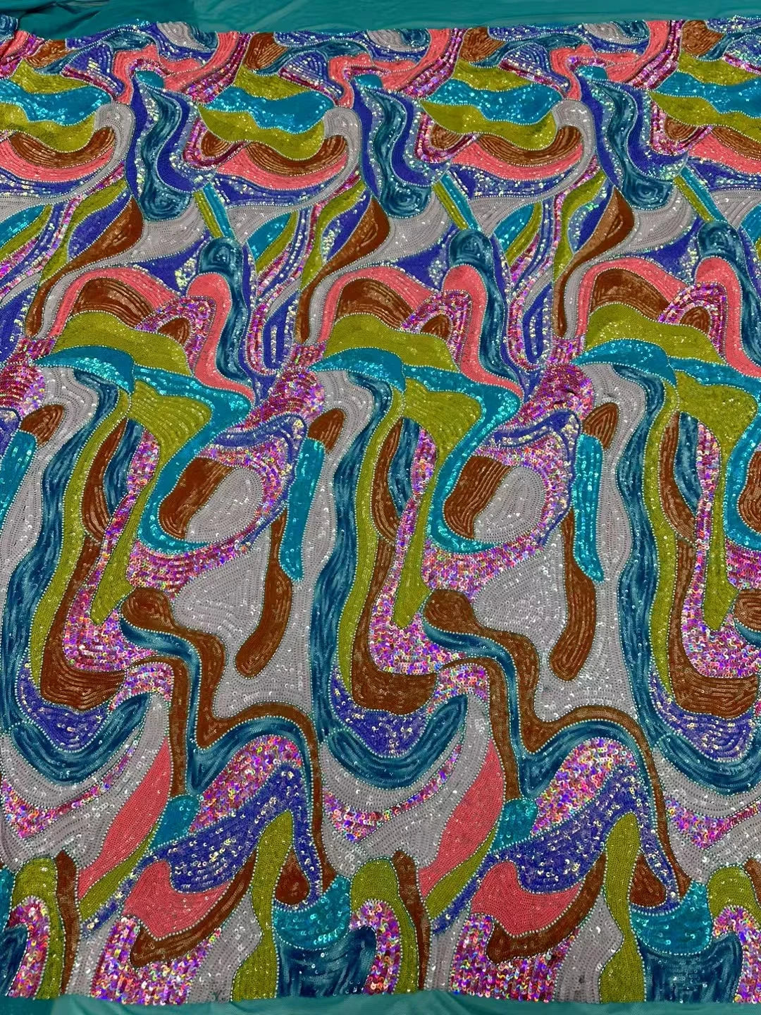 5 YARDS / 10 COLORS / Opulenza Beaded Embroidery Bridal Mesh Lace Fabric