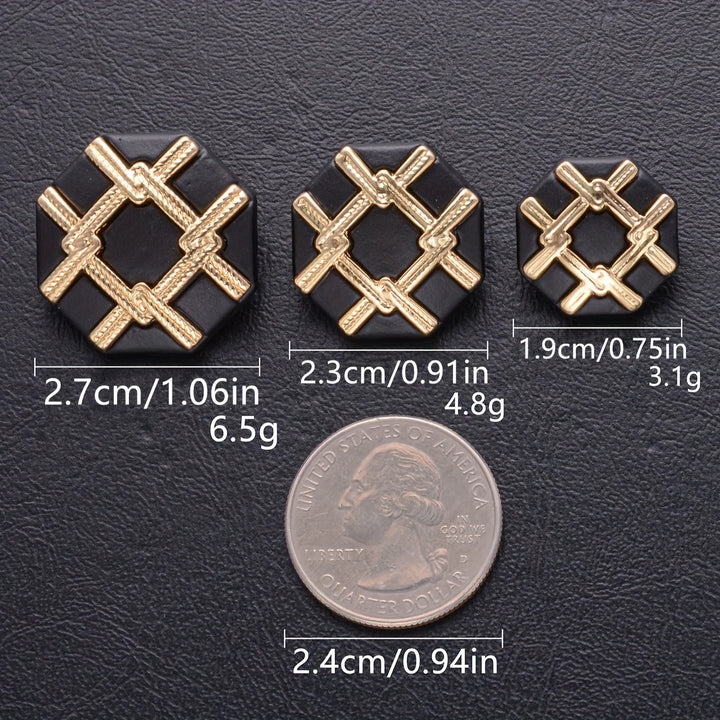 5 PC / Emoais Metal Buttons