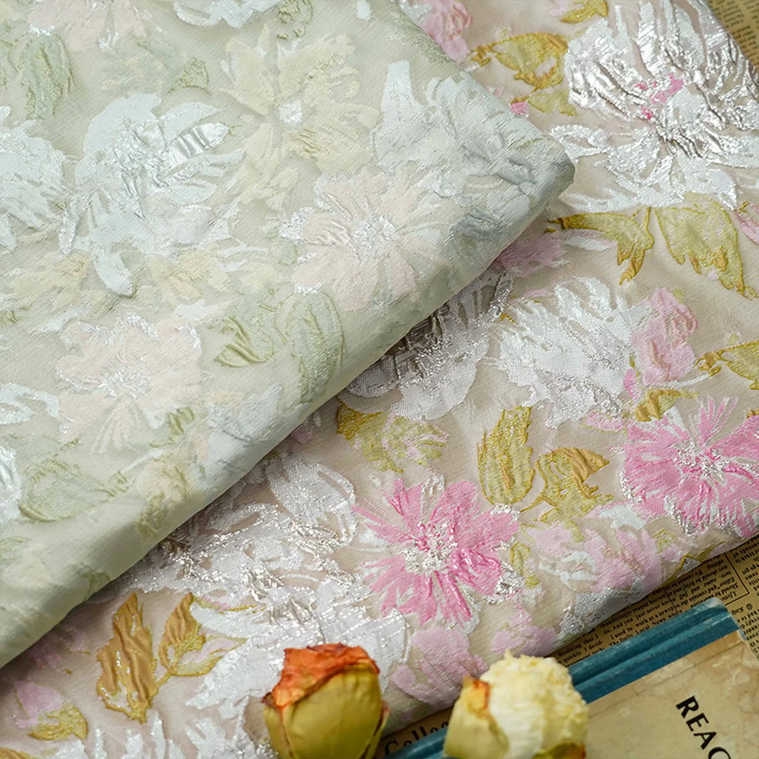 Milosomo Large Flower Painting Design Jacquard Fabric