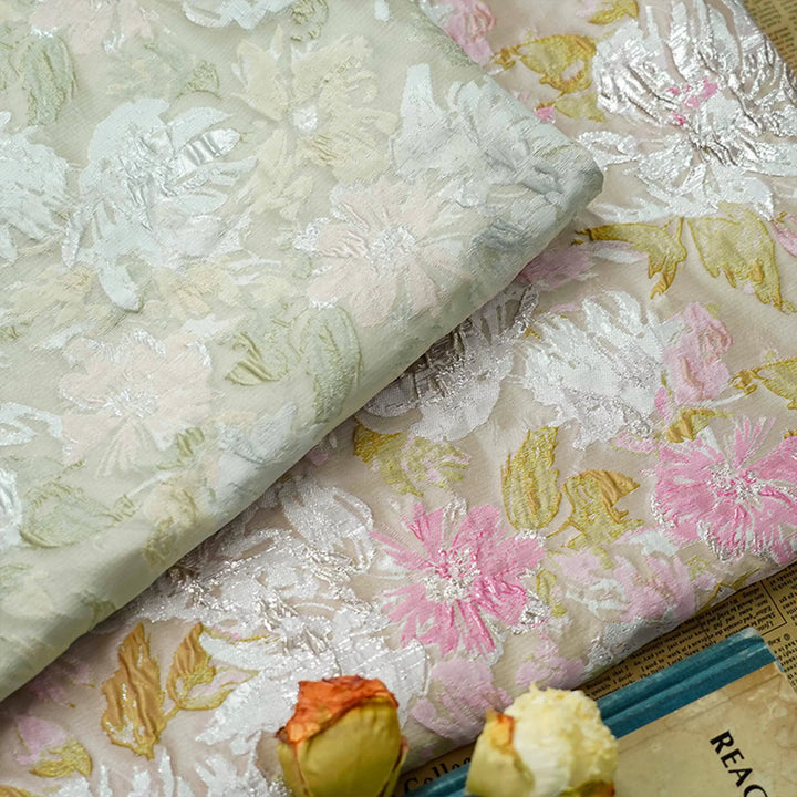 Milosomo Large Flower Painting Design Jacquard Fabric