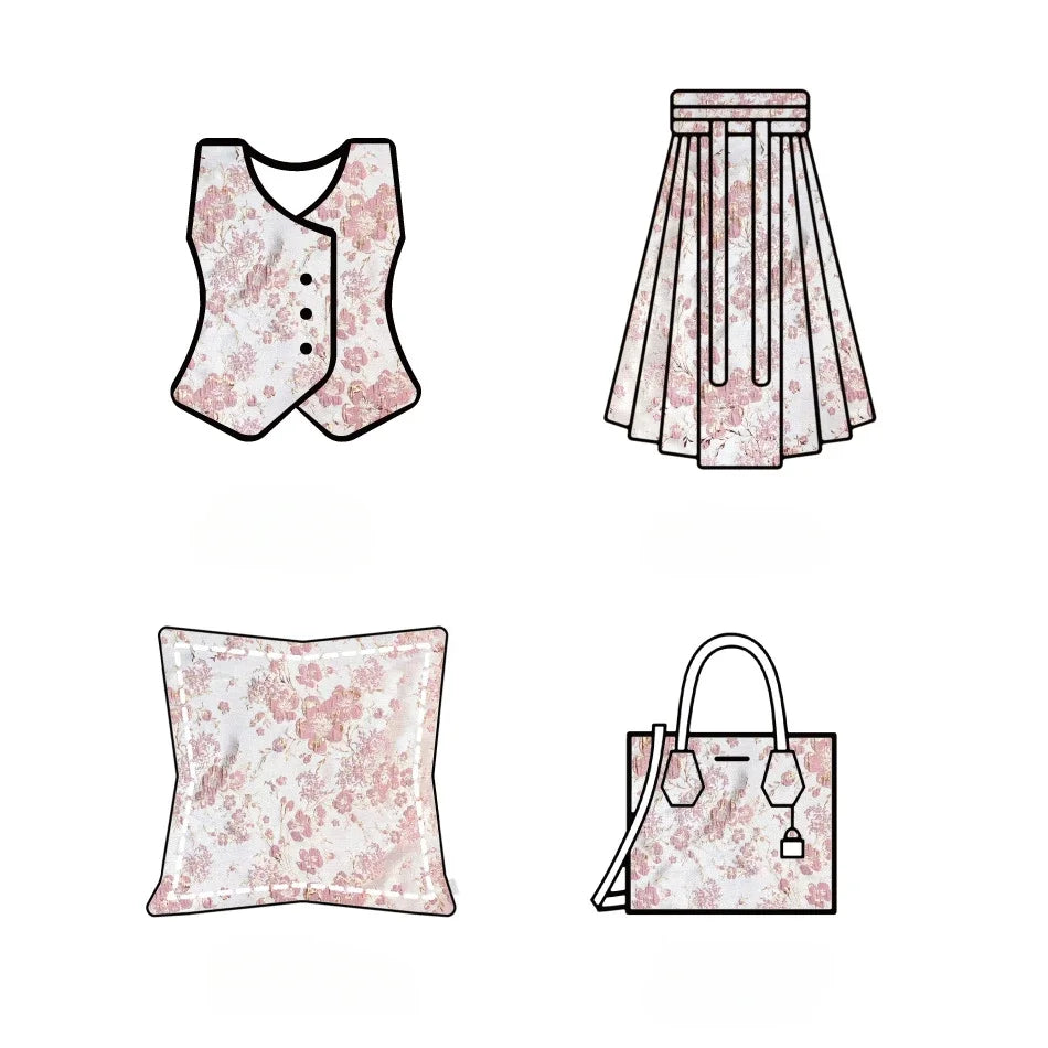 Blanca 3D Floral Jacquard Fabric