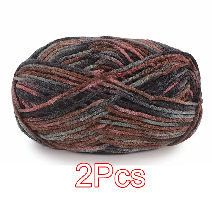 2PC / Tie-dye Crochet Yarn