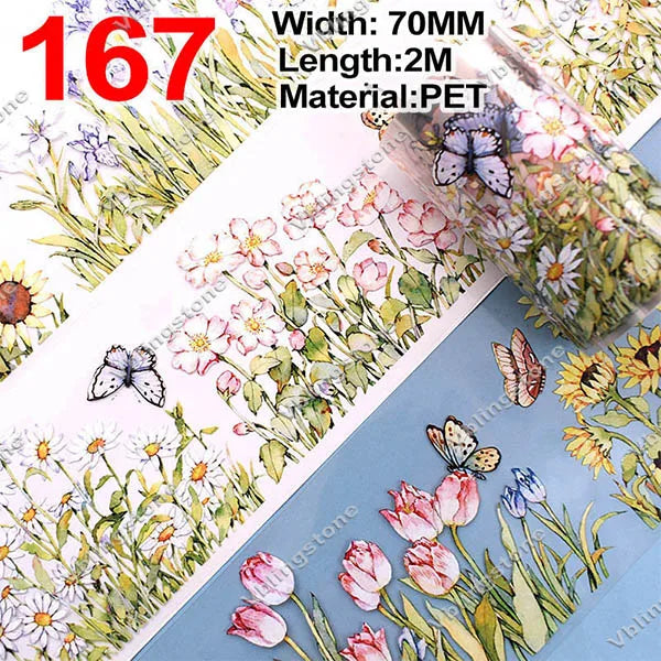 2 Meter / Flower PET Washi Tape