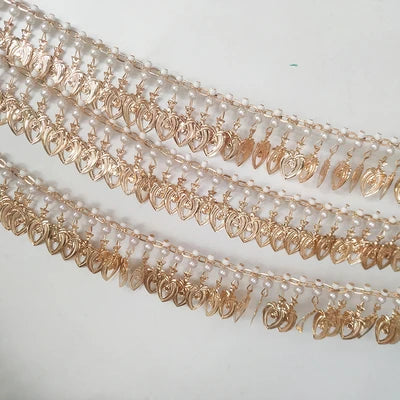 Ramses Metal Beaded Tassel Fringe Trim