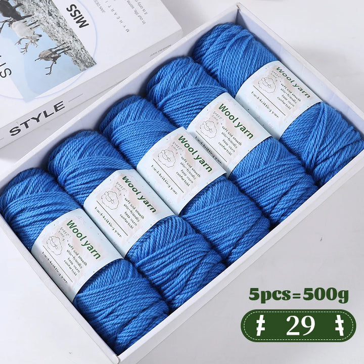 500g Gradient Color Rainbow Yarn