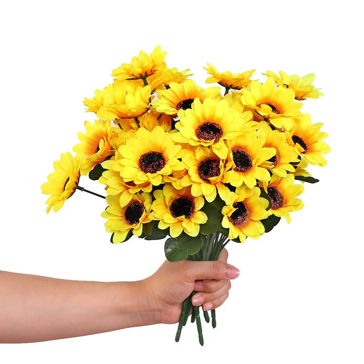 Lyra 7 Head Artificial Sun Flower