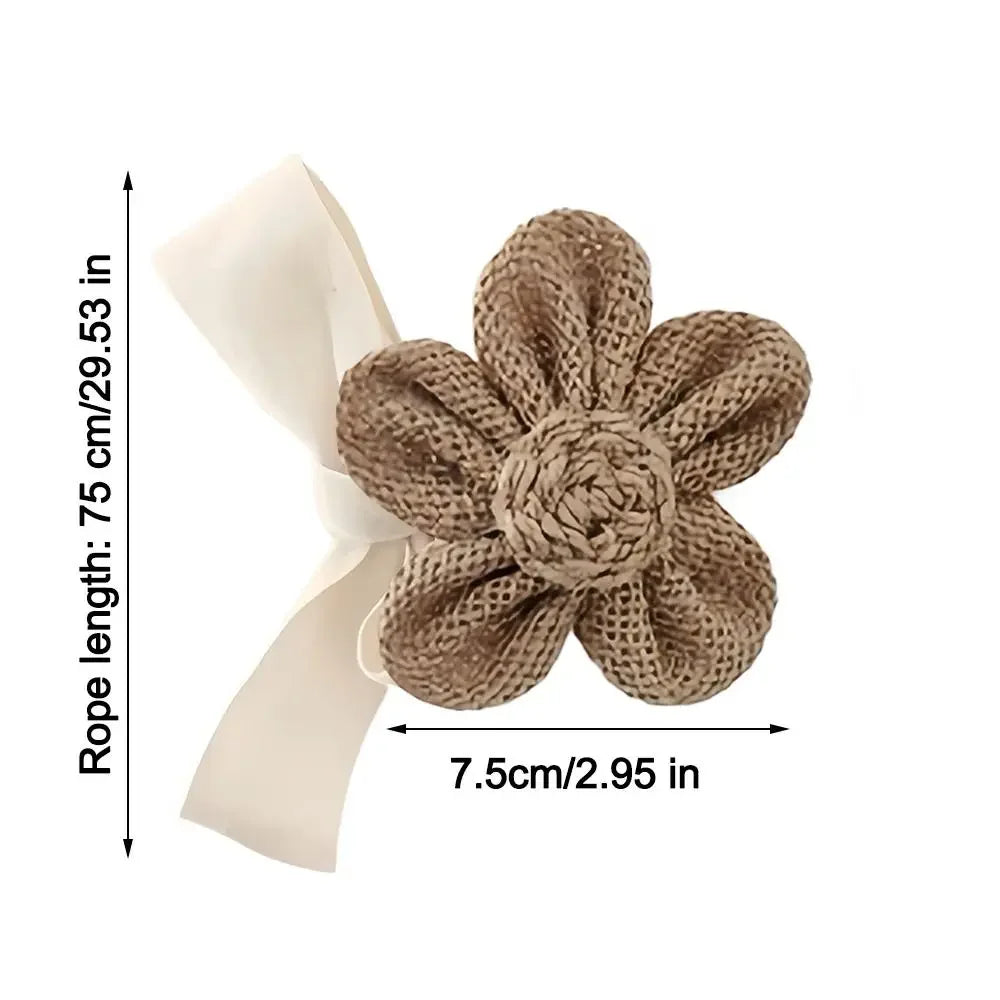 Ravelle Floral Elastic Band Curtain Tieback
