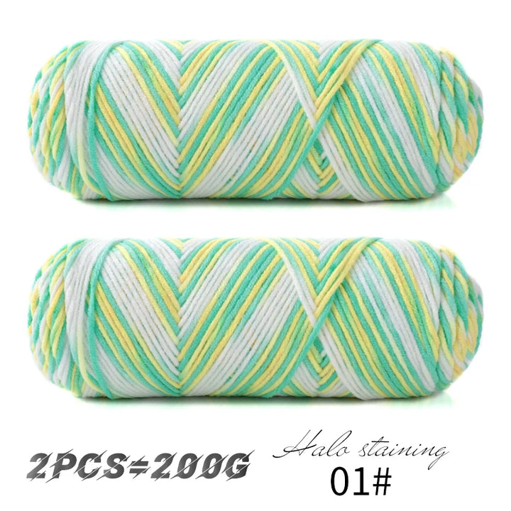 2 PC / Multicolor Acrylic Sweater Yarn