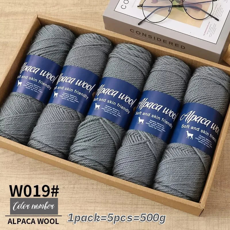 5 PC / Alpaca Wool Coarse Yarn