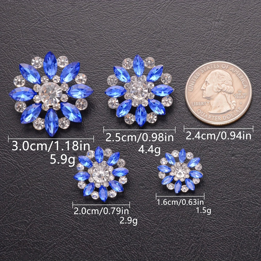 5 PC / Esoic Rhinestone Buttons