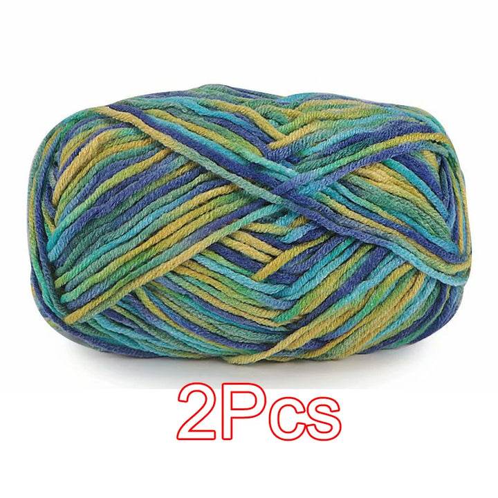 2PC / Tie-dye Crochet Yarn