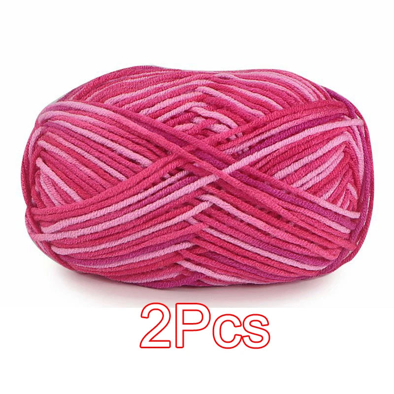 2PC / Tie-dye Crochet Yarn