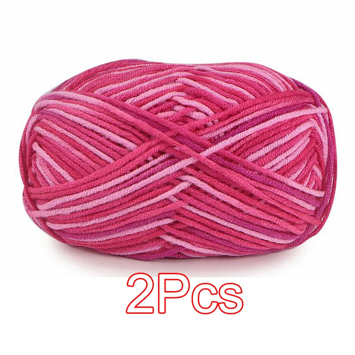 2PC / Tie-dye Crochet Yarn