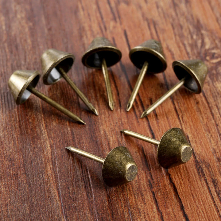 50pc Antique Bronze 11*17mm Flat Upholstery Nails