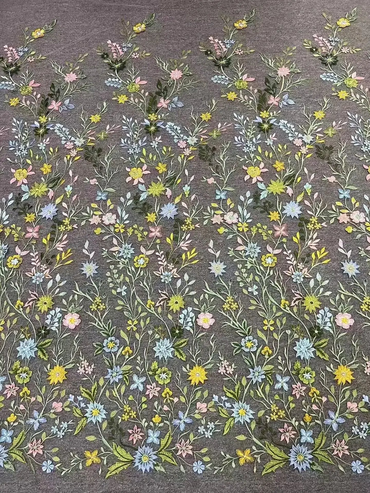 Cora Embroidered Tulle Lace Fabric