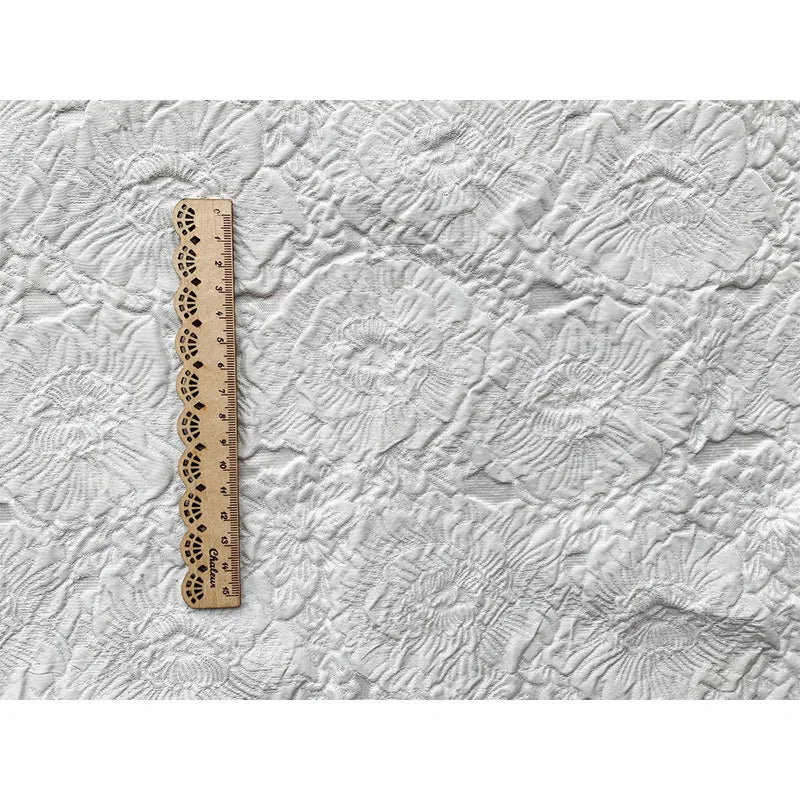 Frey 3D Peony Rose Jacquard Fabric