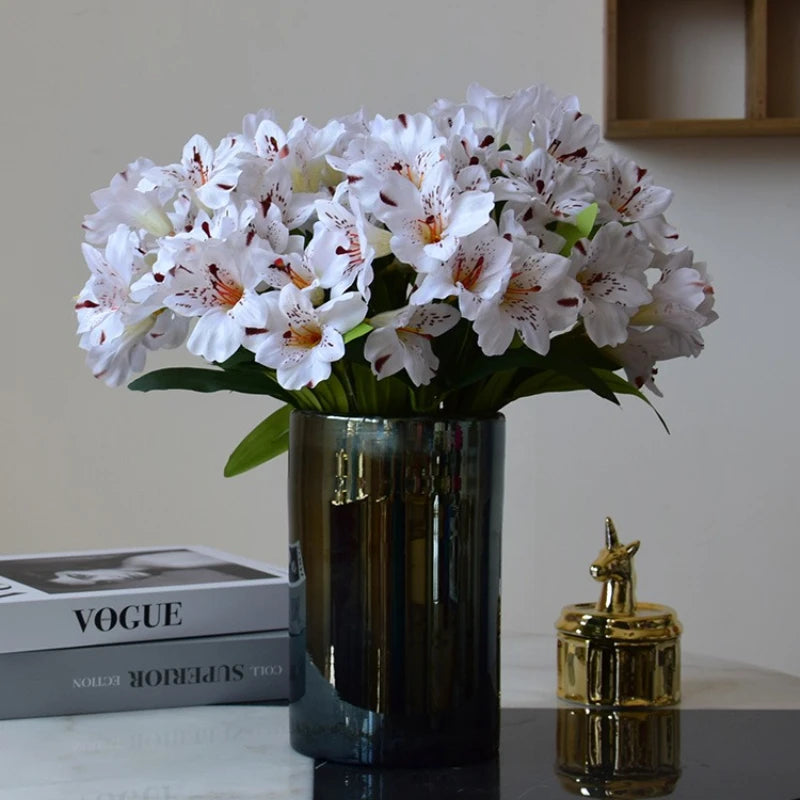 Jolie 36CM 15 Head Artificial Narcissus Lily Silk Flower