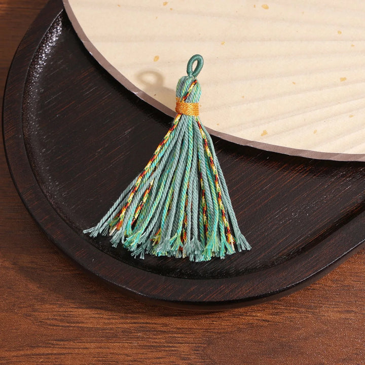 Elvara 75mm Long Colorful Hand Twisted Cotton Ethnic Tassels
