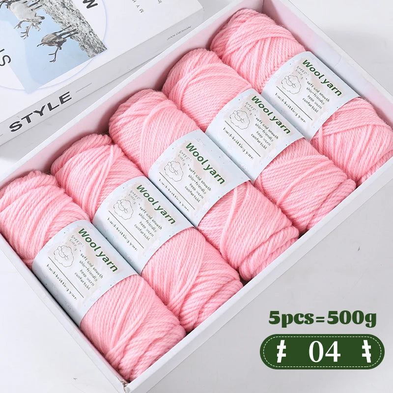 500g Gradient Color Rainbow Yarn