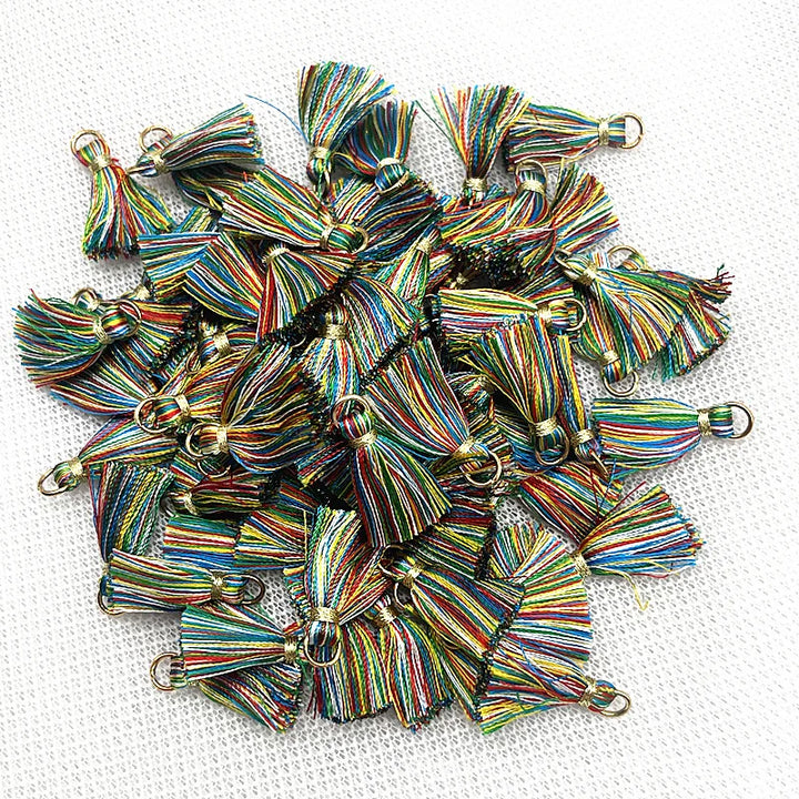 50 PC Mireau 20mm Mini Metal Hanging Ring Tassel
