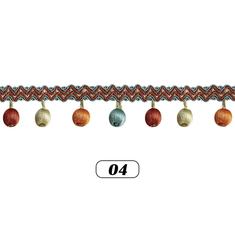 Tastle Ball Tassel Fringe Trim