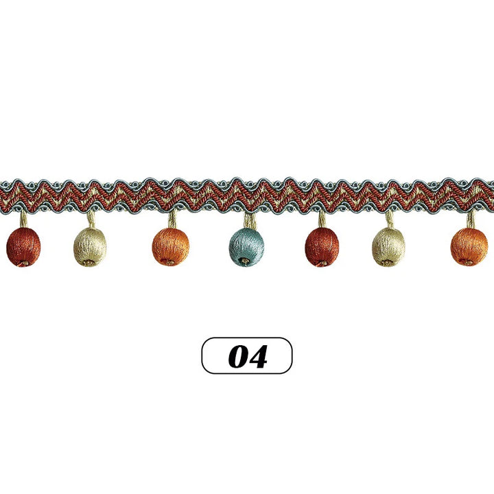 Tastle Ball Tassel Fringe Trim