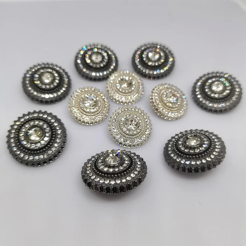 6 PC / Baso Rhinestones Buttons