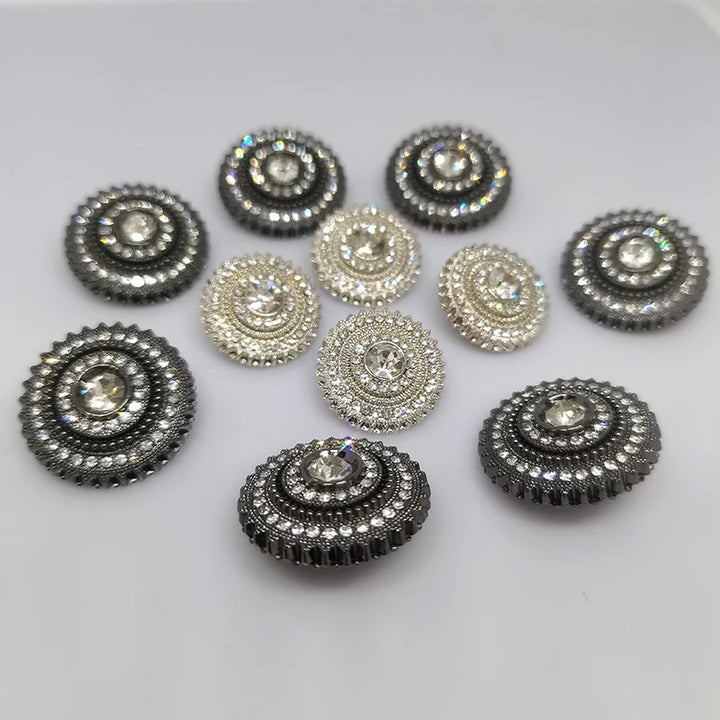 6 PC / Baso Rhinestones Buttons