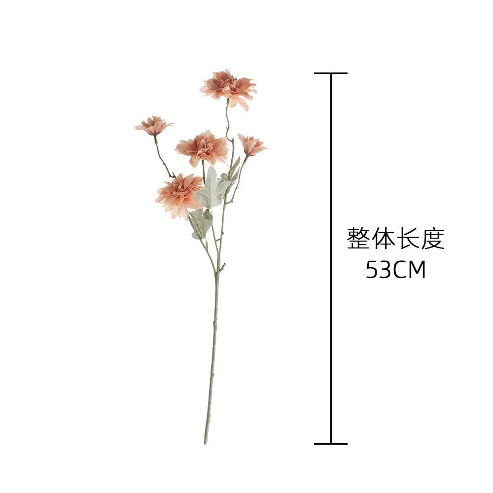 Glimmer 5 Head Artificial Flower Dahlia Flower