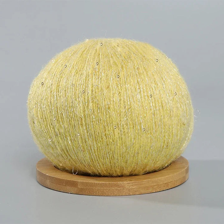 50g Lace  Mohair Yarn with Sequins