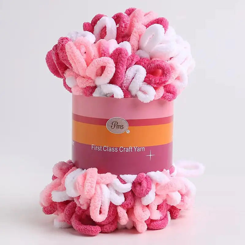 100% Polyester Finger Loops Crochet Yarn