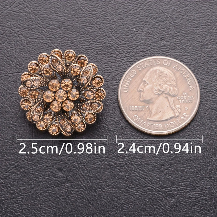 3 PC / Shaio Rhinestone Buttons