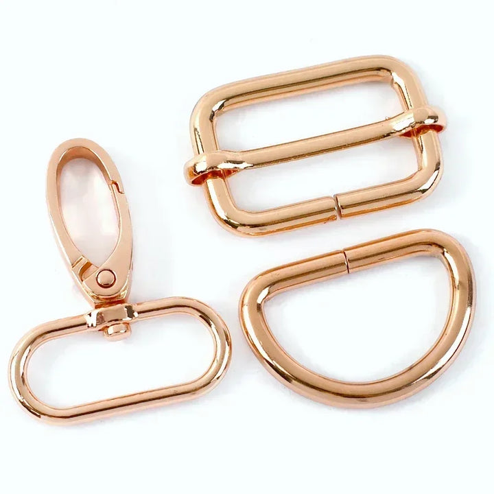 2 SET / 16-38mm Metal Buckles D Ring DIY Accessories Lobster Buckle Set
