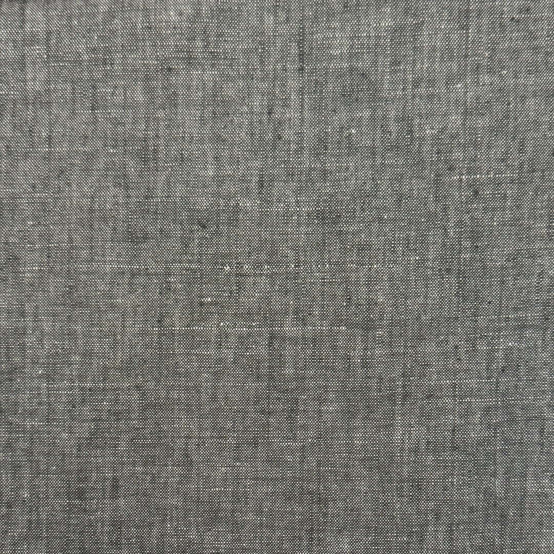 Newport 100% Linen Solid Navy Blue Fabric