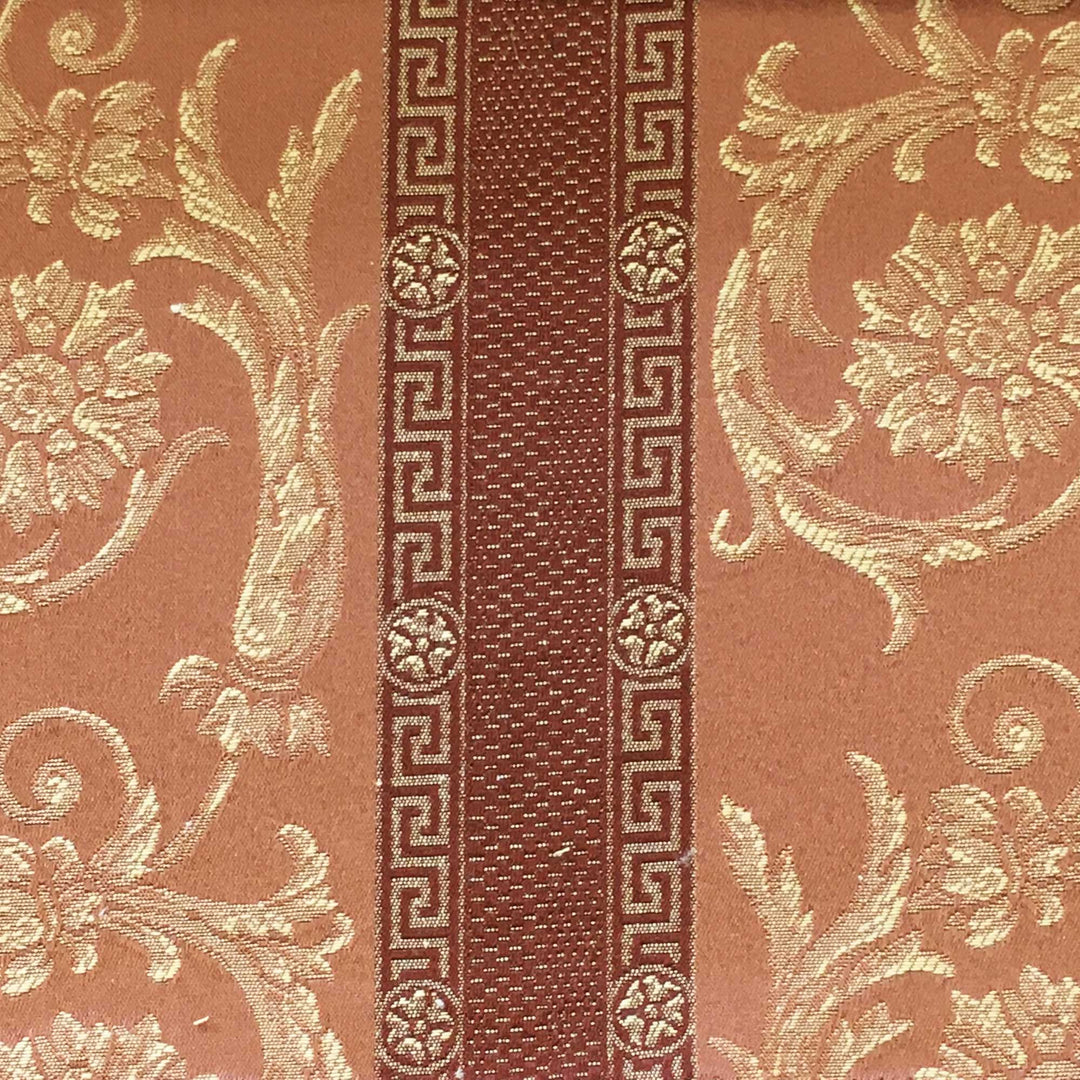 110" Wide VENICE Brown Classic Contrasting Damask Brocade Jacquard Fabric