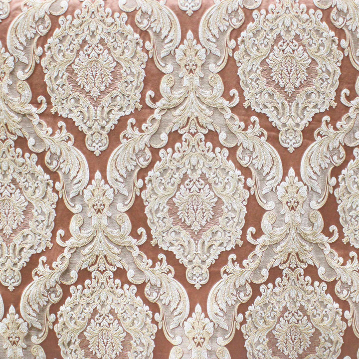 Eldenburg Blush Textured Damask Jacquard Brocade Fabric