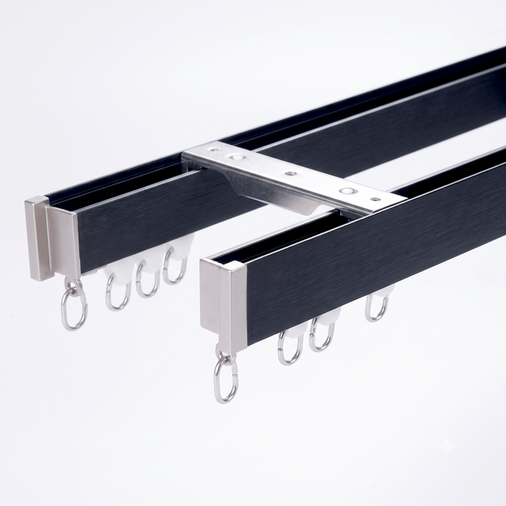Veltrano Modern Aluminium Double Curtain Track