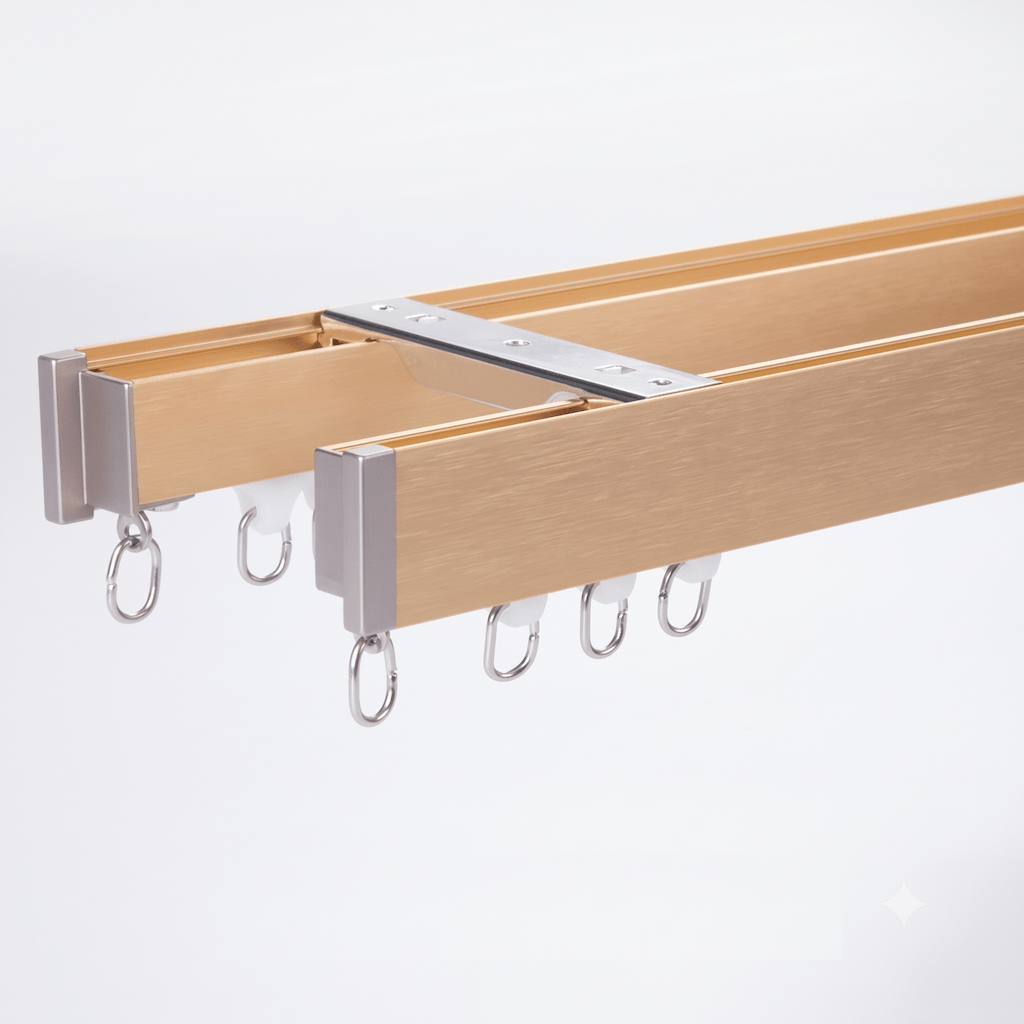 Veltrano Modern Aluminium Double Curtain Track