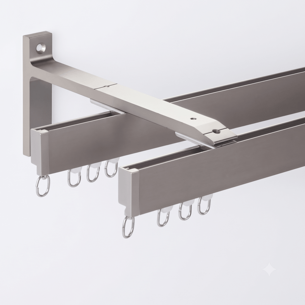 Veltrano Modern Aluminium Double Curtain Track